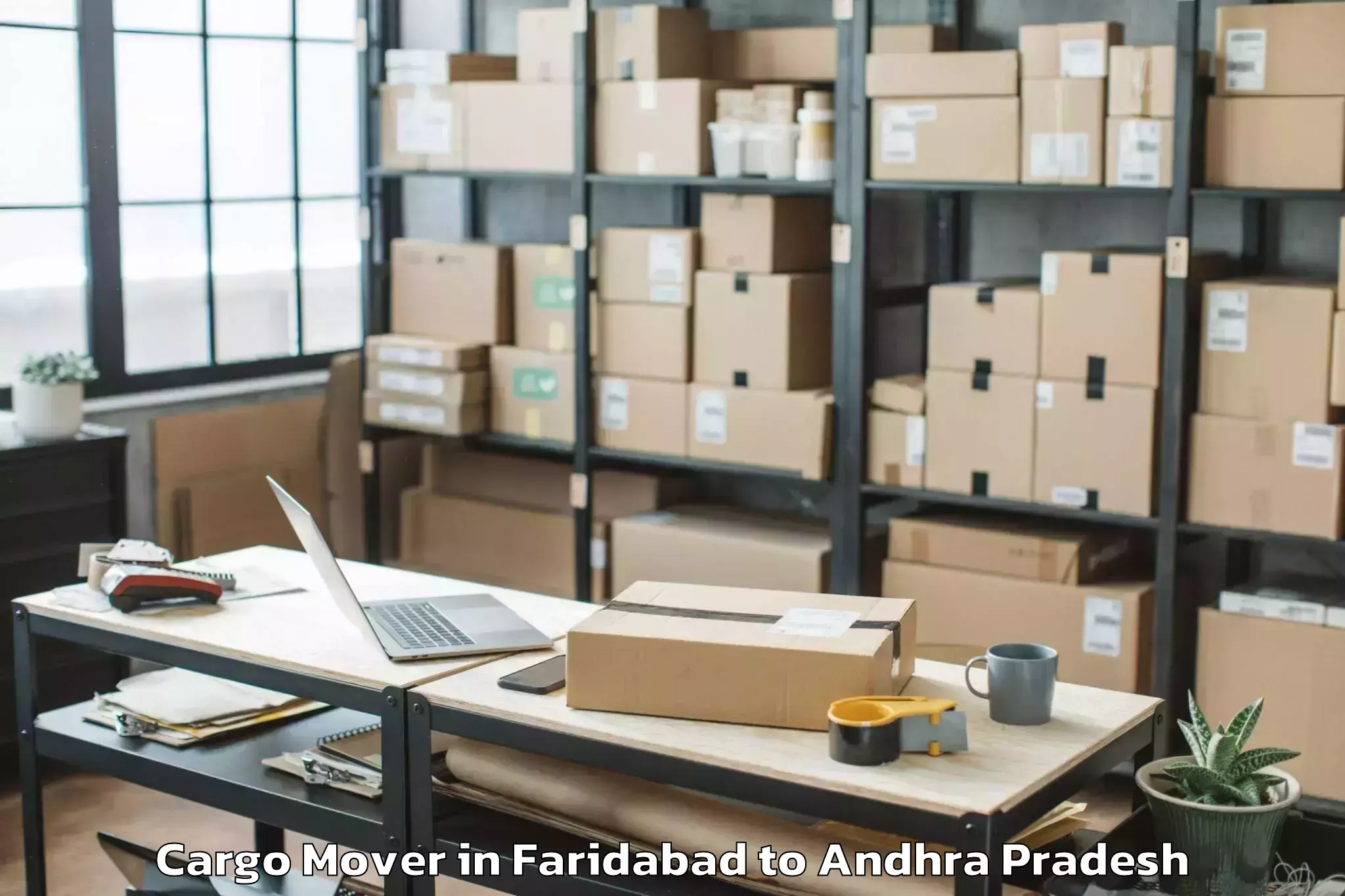 Expert Faridabad to Thotlavalluru Cargo Mover